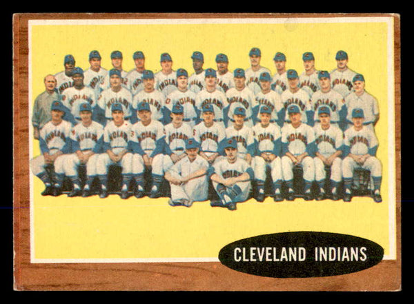 1962 Topps Baseball #537 Cleveland Indians Team EX-MT 548043