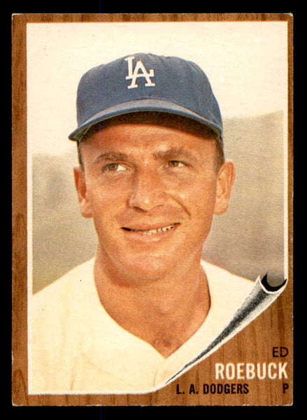 1962 Topps Baseball #535 Ed Roebuck Dodgers EX 548045