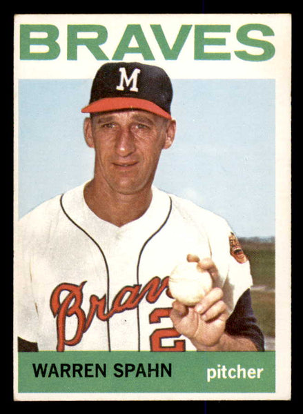 1964 Topps Baseball #400 Warren Spahn Braves EX-MT 548078