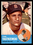 1963 Topps Baseball #115 Carl Yastrzemski Red Sox EX-MT 548083