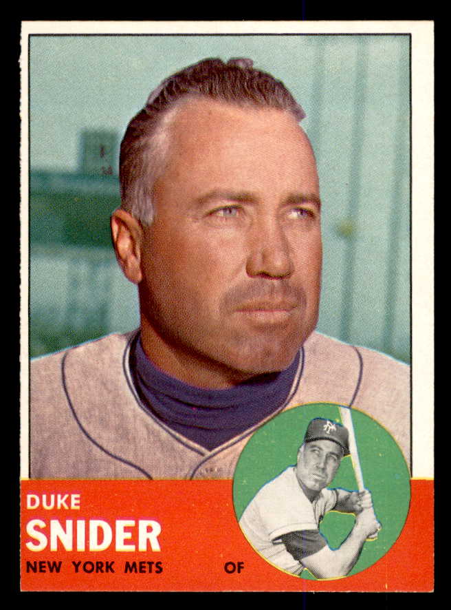1963 Topps Baseball #550 Duke Snider Mets EX-MT 548087