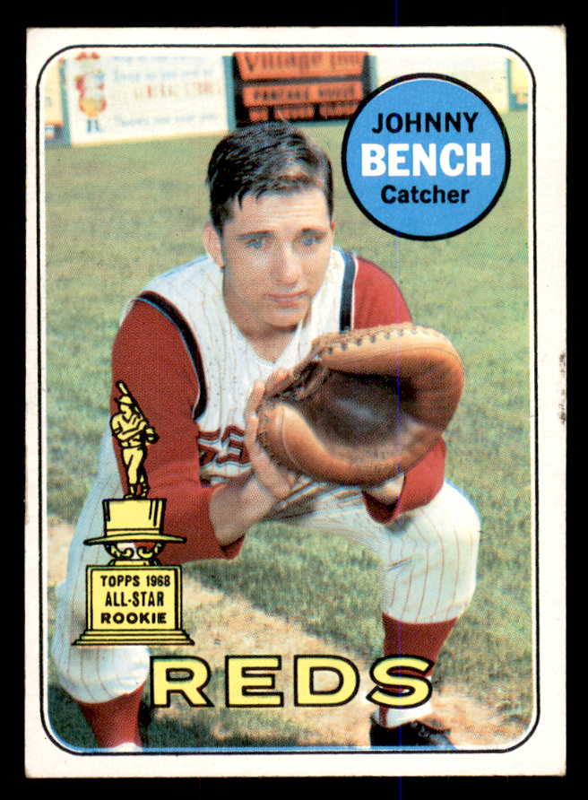 1969 Topps Baseball #095 Johnny Bench Reds EX+/EX-MT 548095