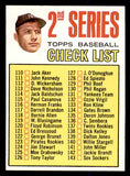 1967 Topps Baseball #103 Checklist 2 Mickey Mantle EX-MT 548184