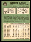 1967 Topps Baseball #540 Norm Cash Tigers EX 548186