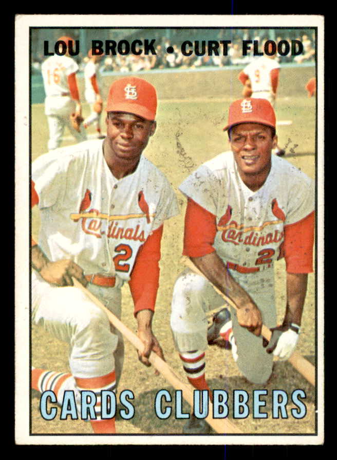 1967 Topps Baseball #063 Lou Brock Curt Flood EX 548188