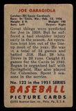 1951 Bowman Baseball #122 Joe Garagiola Cardinals VG-EX 548211
