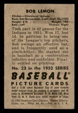 1952 Bowman Baseball #023 Bob Lemon Indians GD-VG 548214