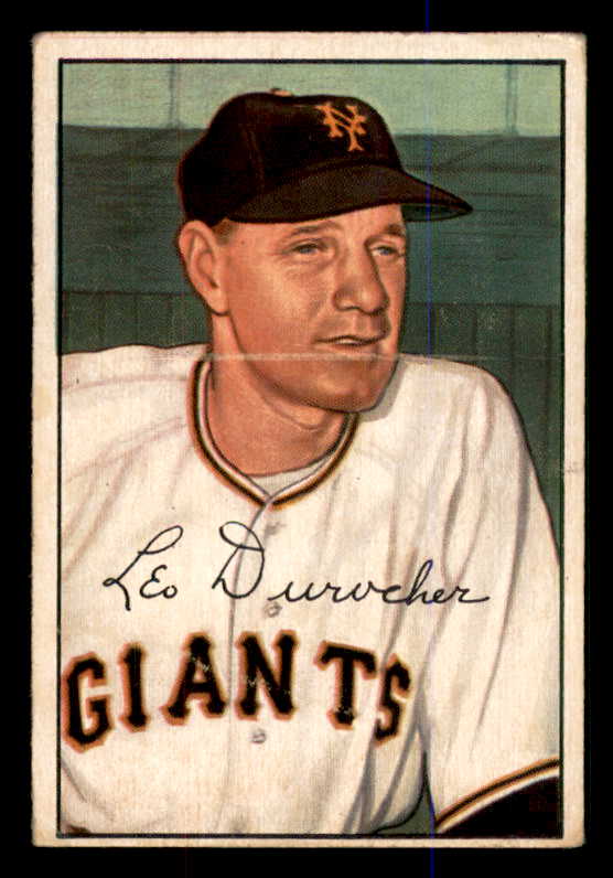 1952 Bowman Baseball #146 Leo Durocher Giants VG ink back 548215
