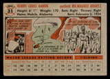 1956 Topps Baseball #031 Hank Aaron Braves VG-EX Gray 548235
