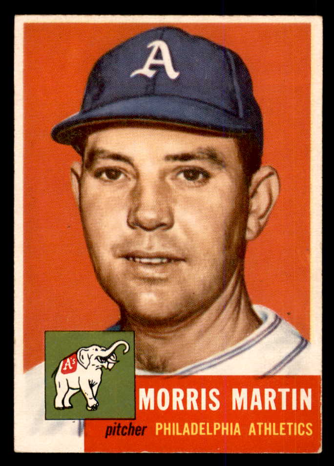 1953 Topps Baseball #227 Morrie Martin A's EX-MT 548263