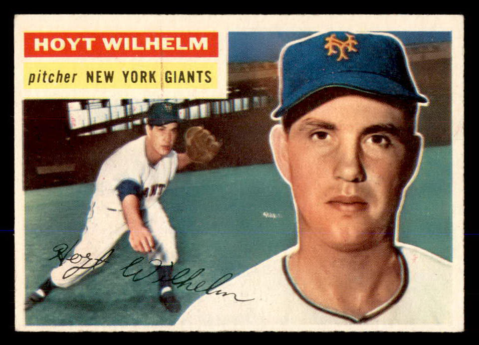 1956 Topps Baseball #307 Hoyt Wilhelm Giants EX-MT 548272