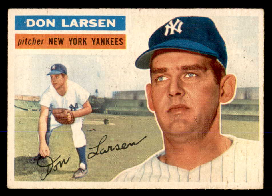 1956 Topps Baseball #332 Don Larsen Yankees EX+/EX-MT 548273