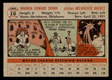 1956 Topps Baseball #010 Warren Spahn Braves Good Gray 548276