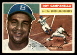 1956 Topps Baseball #101 Roy Campanella Dodgers VG Gray 548279