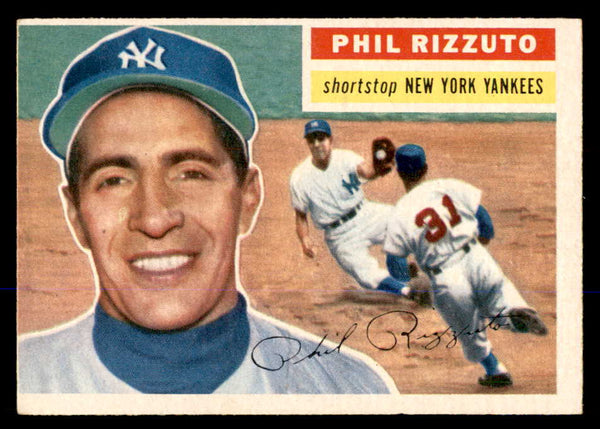 1956 Topps Baseball #113 Phil Rizzuto Yankees VG-EX Gray 548281