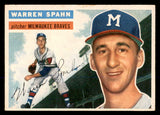 1956 Topps Baseball #010 Warren Spahn Braves EX+/EX-MT Gray 548285