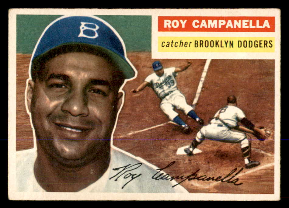 1956 Topps Baseball #101 Roy Campanella Dodgers VG-EX Gray 548289