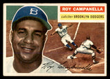 1956 Topps Baseball #101 Roy Campanella Dodgers VG-EX Gray 548289