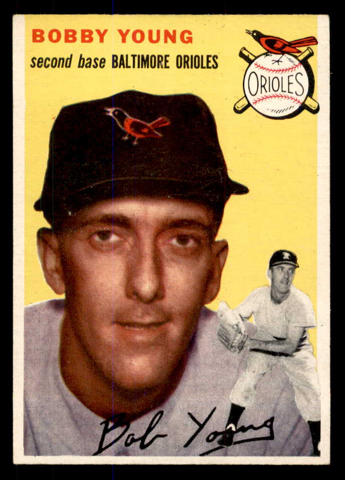 1954 Topps Baseball #008 Bob Young Orioles EX-MT 548301