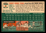 1954 Topps Baseball #008 Bob Young Orioles EX-MT 548301