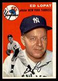 1954 Topps Baseball #005 Eddie Lopat Yankees EX 548303