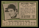 1971 Topps Baseball #140 Gaylord Perry Giants EX-MT 548311