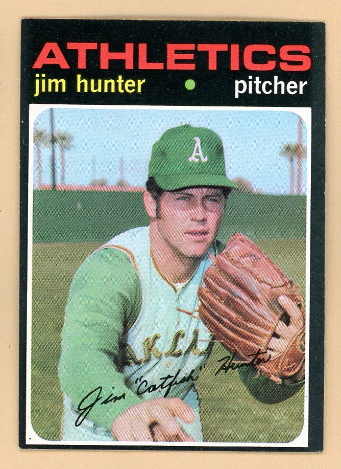 1971 Topps Baseball #045 Catfish Hunter A's EX-MT 548313