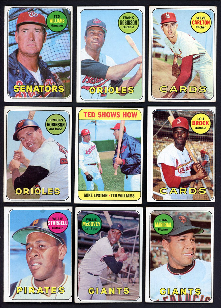 1969 Topps Set Lot 142 Diff VG-EX Robinson Carlton Williams 548326
