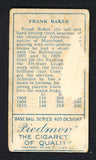 1911 T205 T 205 Frank Baker A's Good back damage 548376