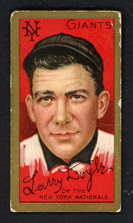 1911 T205 T 205 Larry Doyle Giants VG ink stamp back 548392