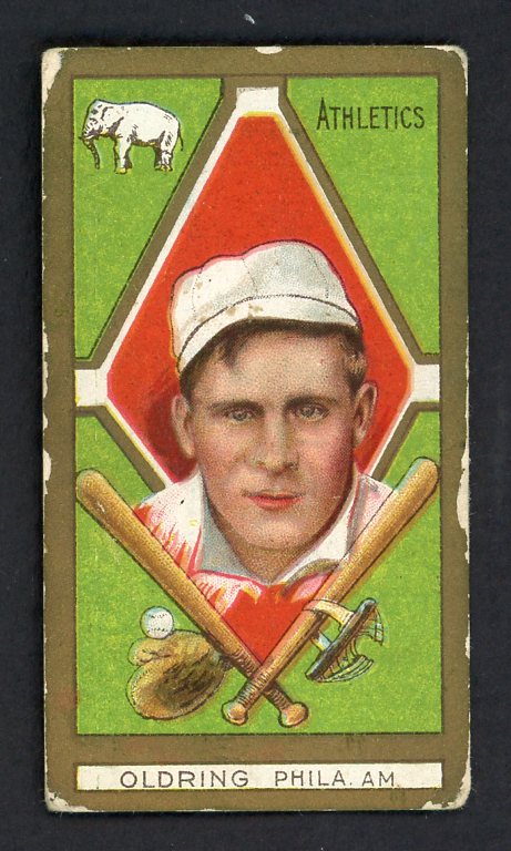 1911 T205 T 205 Rube Oldring A's VG 548418