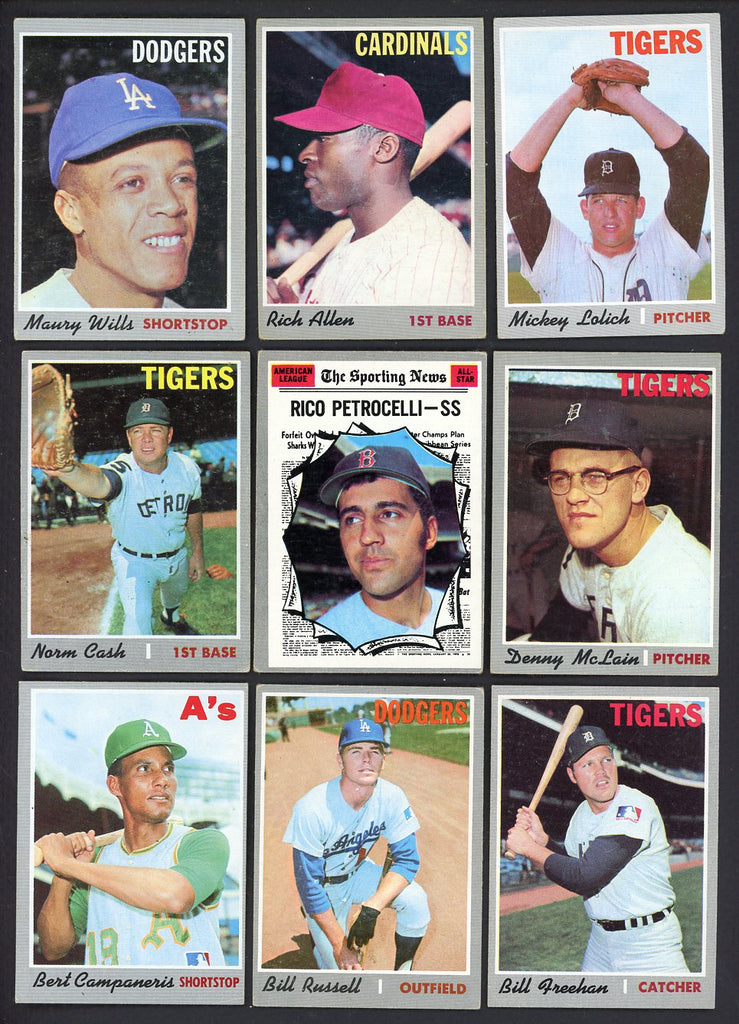 1970 Topps Set Lot 152 Diff VG-EX Allen Wills McLain 548444