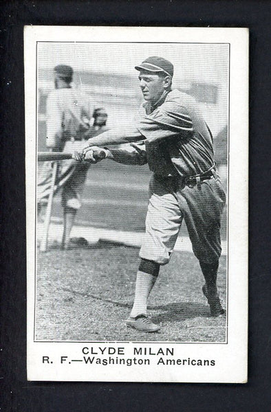 1921 E121 American Caramel Clyde Milan Senators EX 548497