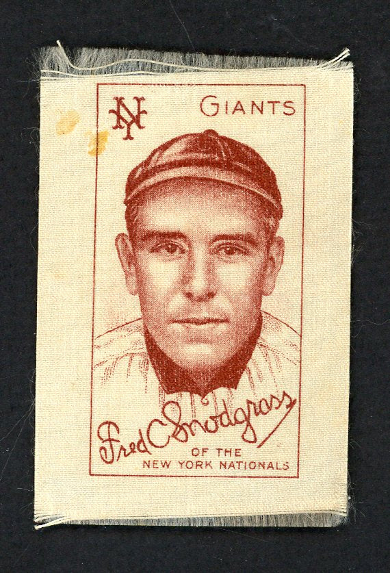 1910 S74 Silks Fred Snodgrass Giants VG 548498