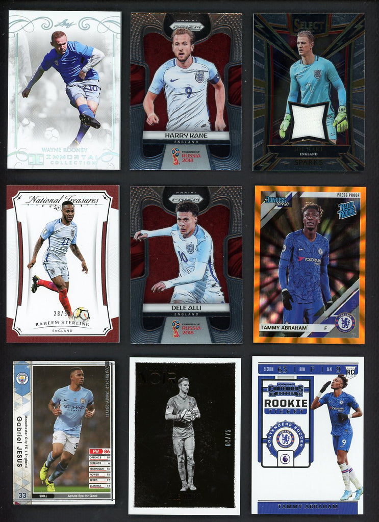 2015 To 2020 England Soccer Set Lot 15 Diff Rooney Kane Sterling 548515