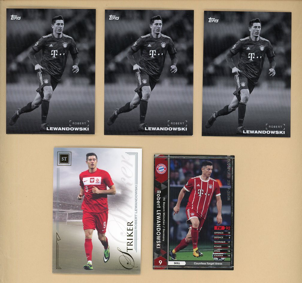 2014 To 2019 Robert Lewandowski Set Lot 3 Diff Topps Panini 548529