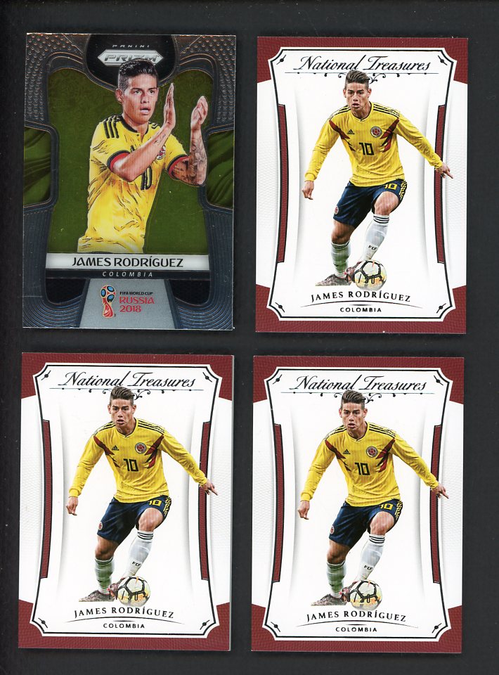 2018 James Rodriguez Set Lot 2 Diff Prizm National Treasures 548530