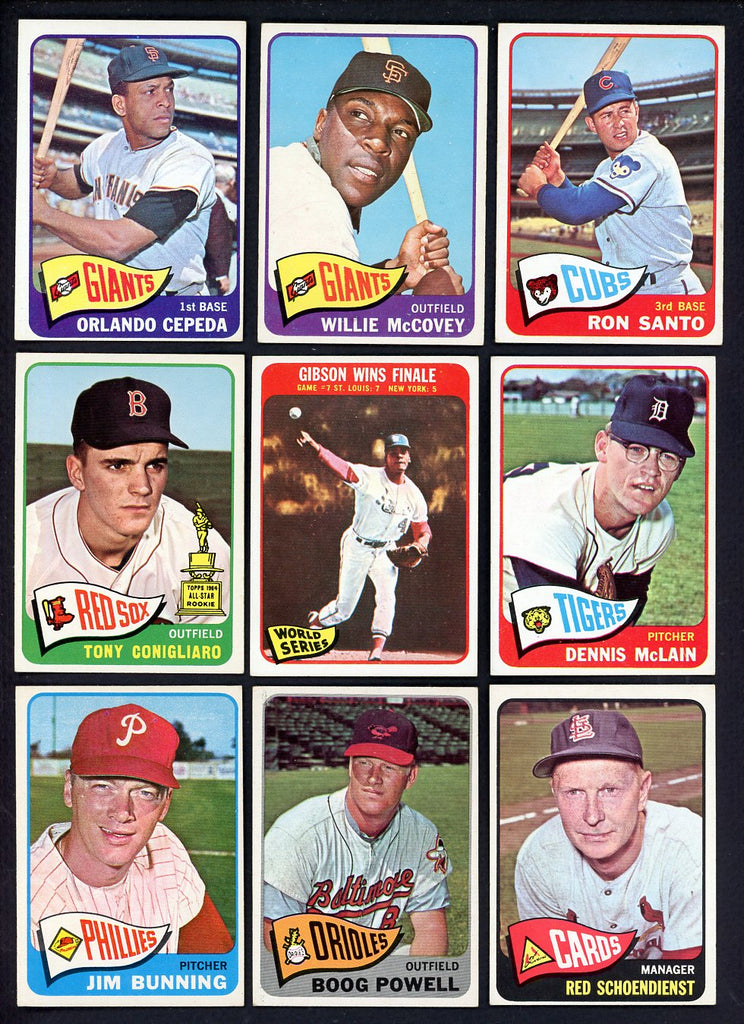 1965 Topps Set Lot 439 Diff EX-MT McCovey Cepeda Santo 548534