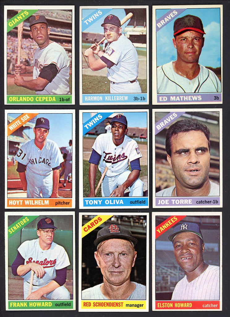 1966 Topps Set Lot 391 Diff EX-MT Killebrew Mathews Cepeda 548535