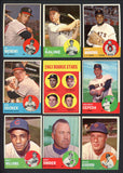 1963 Topps Set Lot 534 Diff EX+/EX-MT Better Snider Kaline 548544