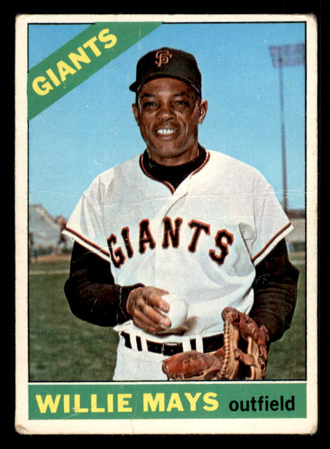1966 Topps Baseball #001 Willie Mays Giants Good 548559