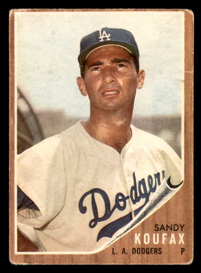 1962 Topps Baseball #005 Sandy Koufax Dodgers FR-GD residue back 548567