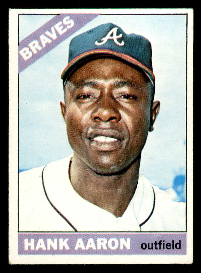 1966 Topps Baseball #500 Hank Aaron Braves EX 548697
