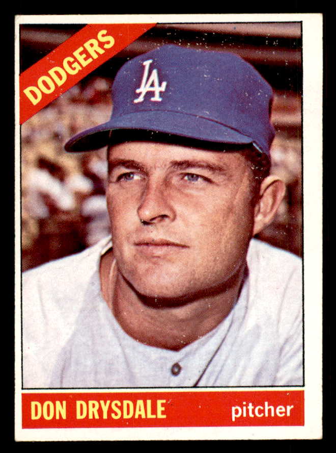1966 Topps Baseball #430 Don Drysdale Dodgers EX 548706