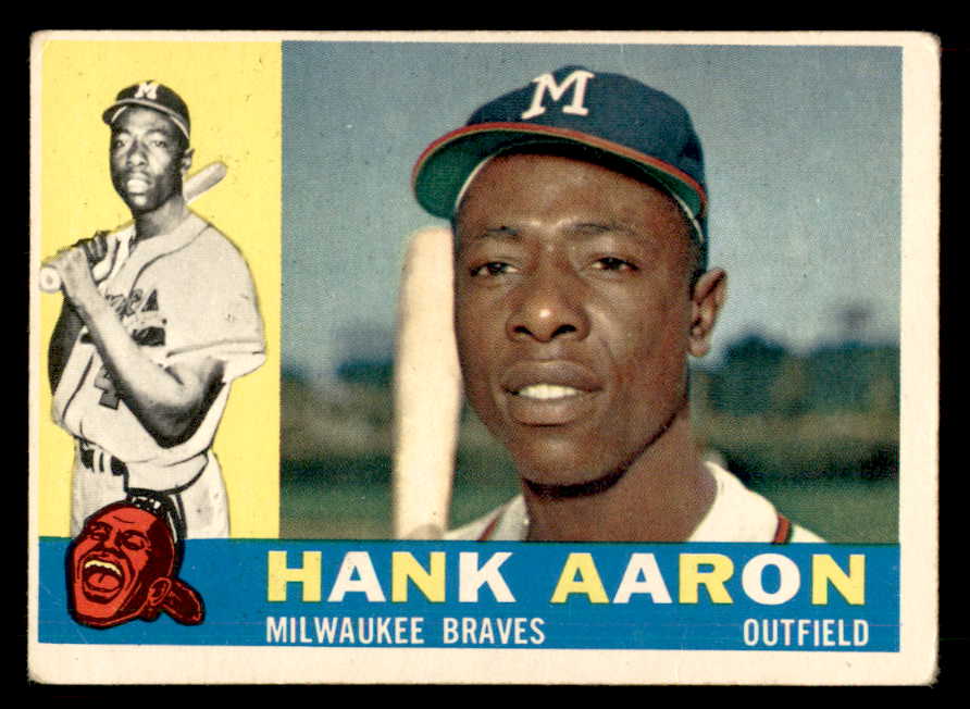 1960 Topps Baseball #300 Hank Aaron Braves VG 548759