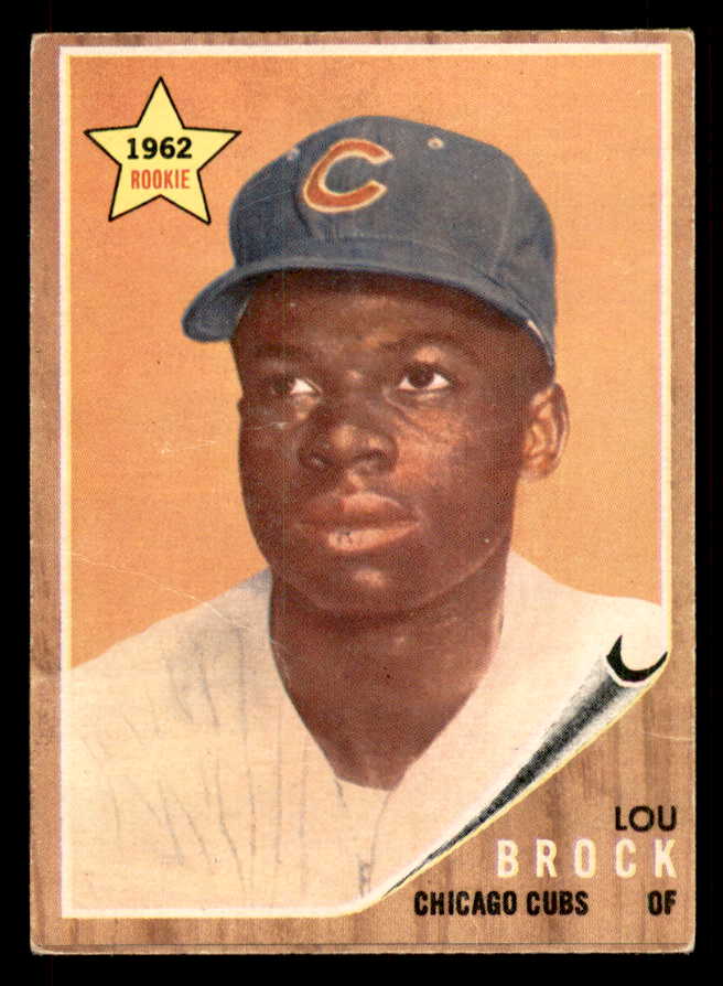 1962 Topps Baseball #387 Lou Brock Cubs VG 548774