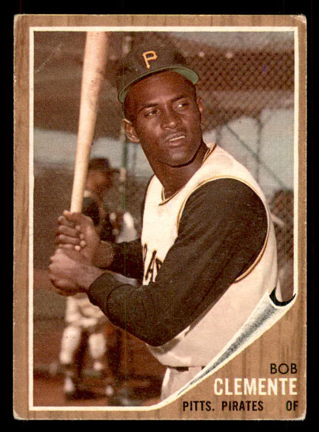 1962 Topps Baseball #010 Roberto Clemente Pirates VG 548775