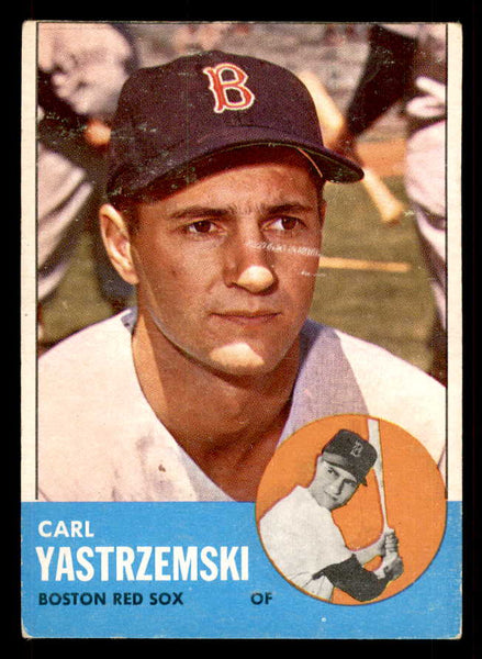 1963 Topps Baseball #115 Carl Yastrzemski Red Sox VG 548781