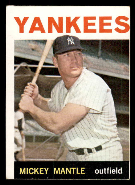 1964 Topps Baseball #050 Mickey Mantle Yankees VG 548784