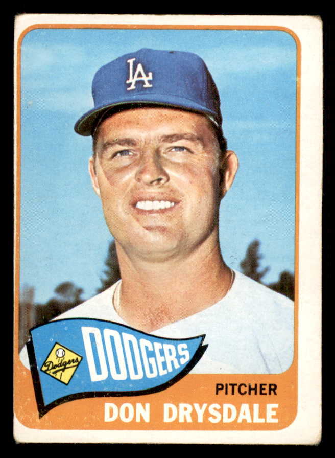 1965 Topps Baseball #260 Don Drysdale Dodgers VG 548788